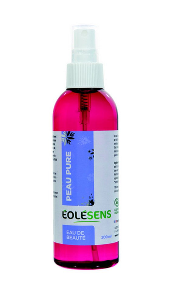 Un flacon de Eau de Beauté - Soin Peau Pure Bio sans alcool de 200 ml Eolesens