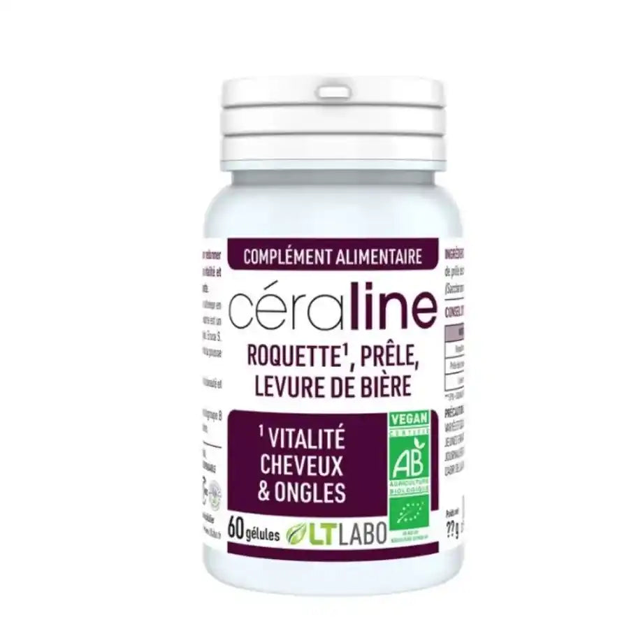 Céraline 60 gélules complément alimentaire pour la vitalité, cheveux et ongles