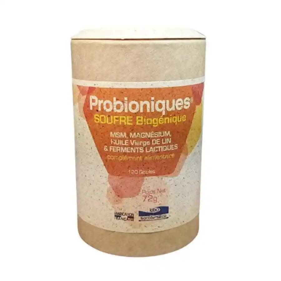 PROBIONIQUES Soufre Biogénique - 120 gélules – Labo Santé Silice