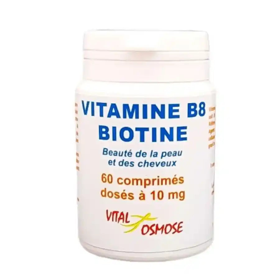 vitamine b8 vital osmose 60 comprimés beauté de la peau et des cheveux