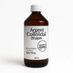 Un flacon d'argent colloidal 20ppm de 500ml de la marque Dr. theiss
