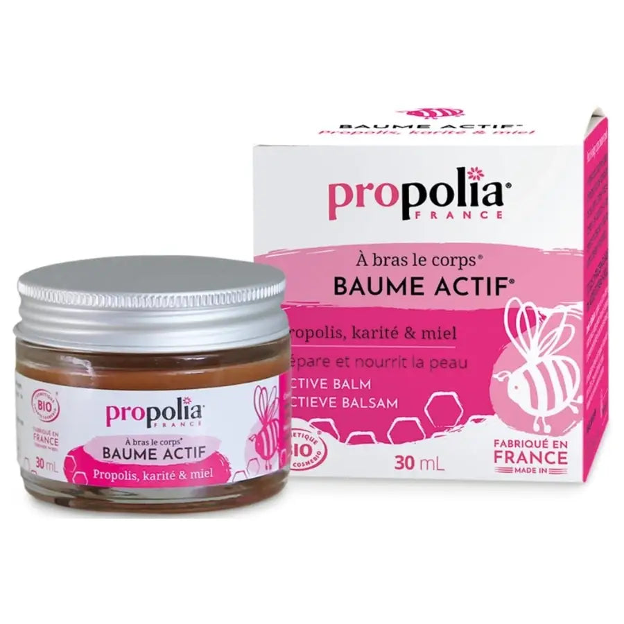 Baume Actif® certifié Bio Propolis, Karité & Miel - Propolia