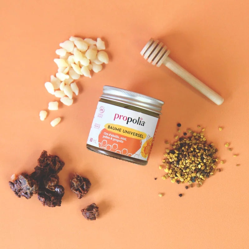 Photo d'ambiance du Baume Universel certifié bio Propolia