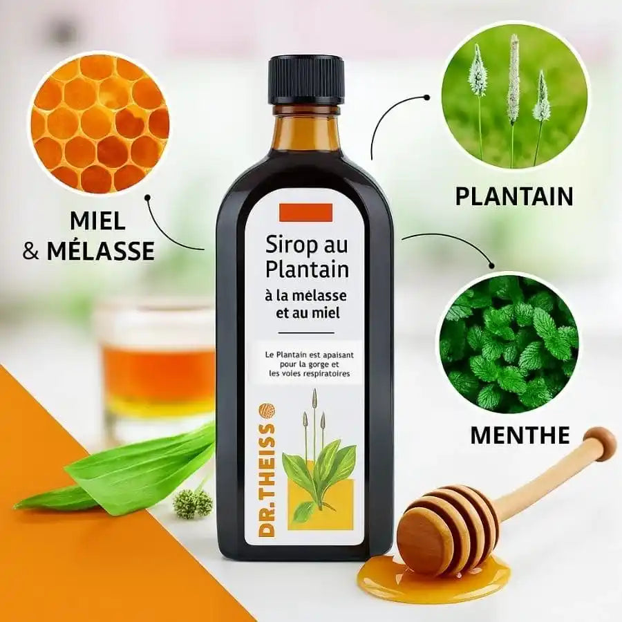Les bienfaits du sirop au Plantain Dr. Theiss