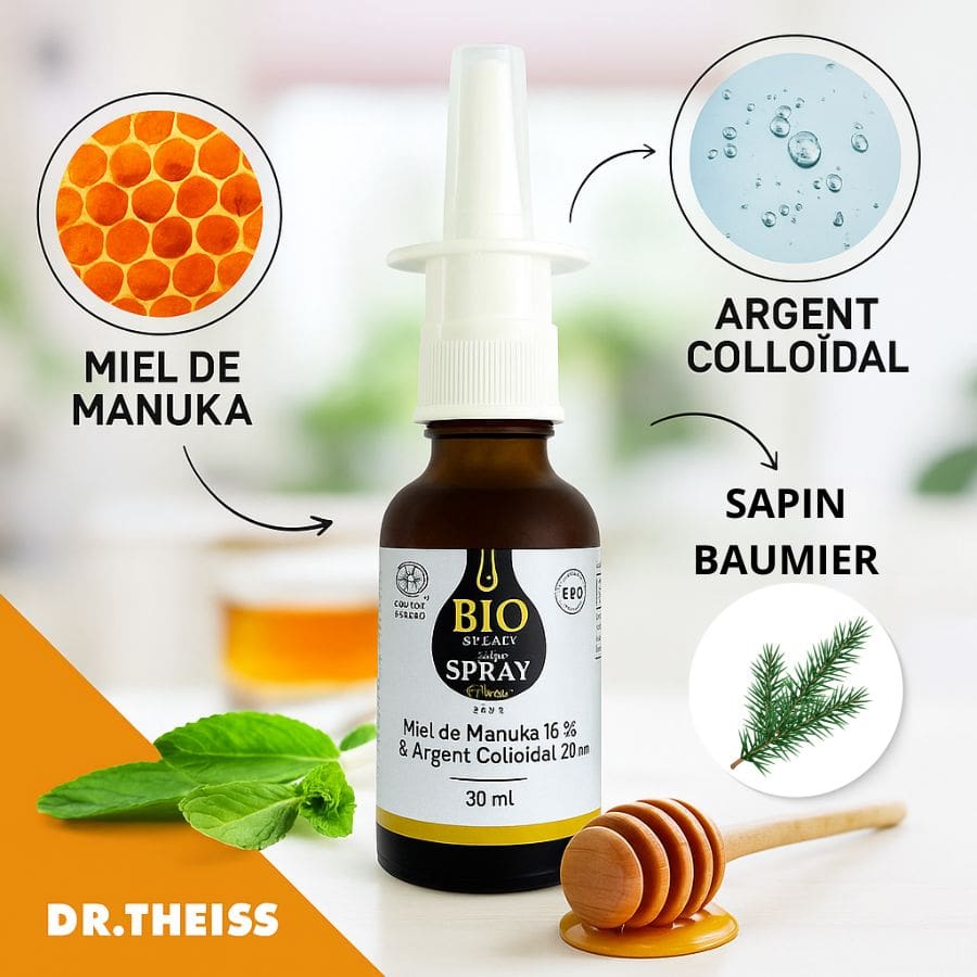 Les bienfaits du spray BIO pour le nez de 30 ml de la marque Dr Theiss