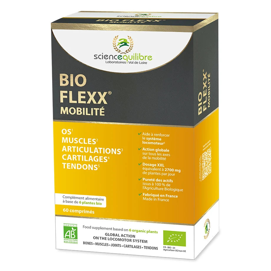 Une boite de BIO FLEXX Mobilité de 60 comprimés de la marque Science et Équilibre