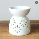 Diffuseur Huiles Essentielles En Céramique Forme Tulipe - Brûleur à Cire Détachable - Décoration Floral Maison Bureau - 2