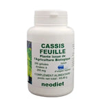 Boîte de 200 gélules de Cassis feuille de la marque Vital Osmose