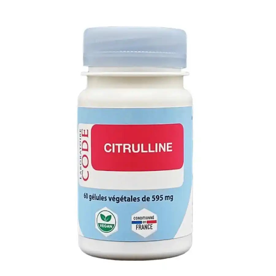 Citrulline, boîte de 60 gélules de la marque Laboratoire Code