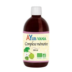 Flacon de 500 ml de complexe Mémoire de la marque Ayur Vana