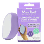 Une Gomme Dépilatoire Corps & Jambes Blondépil avec son étui en carton