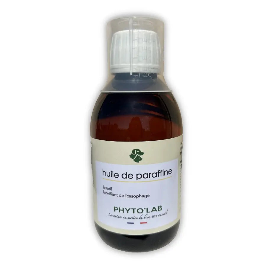 Un flacon d'huile de Paraffine - Traitement Constipation Chien et Chat - Pilagreen