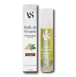 Huile de sésame oriental épice en 50ml pour peaux normales à sèches de la marque Arc en Sels , avec son emballage