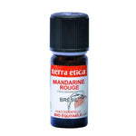 Flacon de 10 ml d'huile essentielle de mandarine rouge de la marque Terra Etica