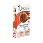 Boîte de Coloration cuivré doré 100% Végétale Les Couleurs de Jeanne, en 2 x 50g, pour une couleur naturelle et respectueuse des cheveux.