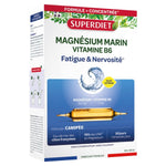 Une boite de Magnésium marin & Vitamine B6 de 20 ampoules de la marque Superdiet