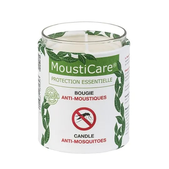 Une bougie anti‑moustique naturelle Mousticare de 160 g