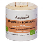 Une boite de Propolis et Échinacéa dosée à 550 mg de 30 comprimés de la marque Aagaard