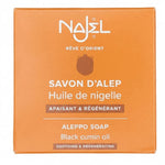 Un savon d'alep à l'huile de nigelle de la marque Najel