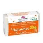 Une Savonnette Agrumes Bio de 100g de la marque Emma Noël