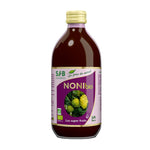 Une bouteille de Jus de Noni Hawaiien Bio de 500 ml de la marque SFB