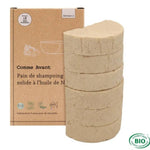 Un pain de 420 grammes de Shampoing solide Cheveux normaux à l'huile de noisette Comme Avant
