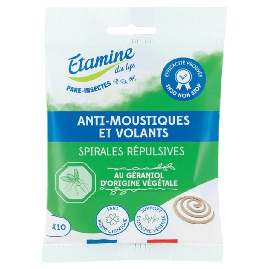Un lot de spirales anti moustiques répulsives de 10 unités de la marque Étamine du Lys