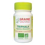 Une boite de 60 gélules de Triphala Bio de Graine Sauvage, un complément naturel pour la digestion.