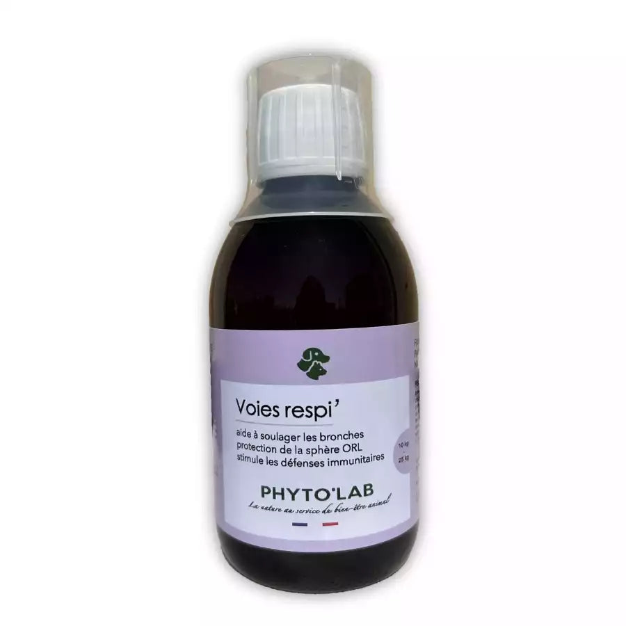 Un flacon de 250 ml de voies respi' de la marque Phyto'Lab