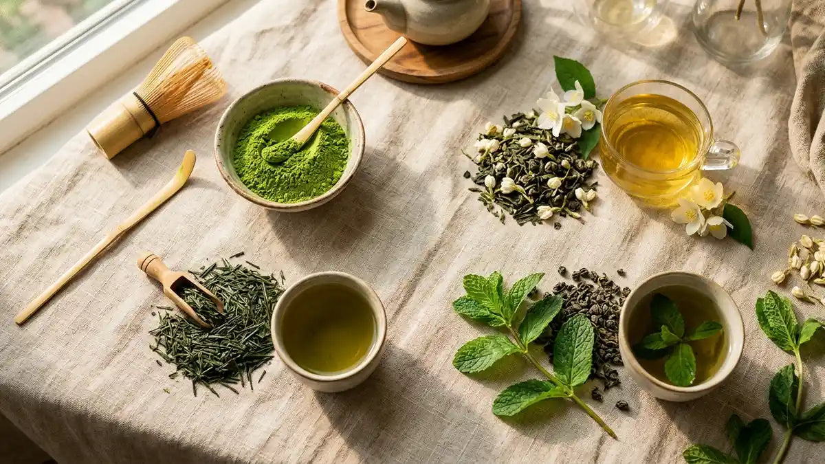 Matcha, sencha, menthe… Quel thé vert choisir en fonction de ses bienfaits ?