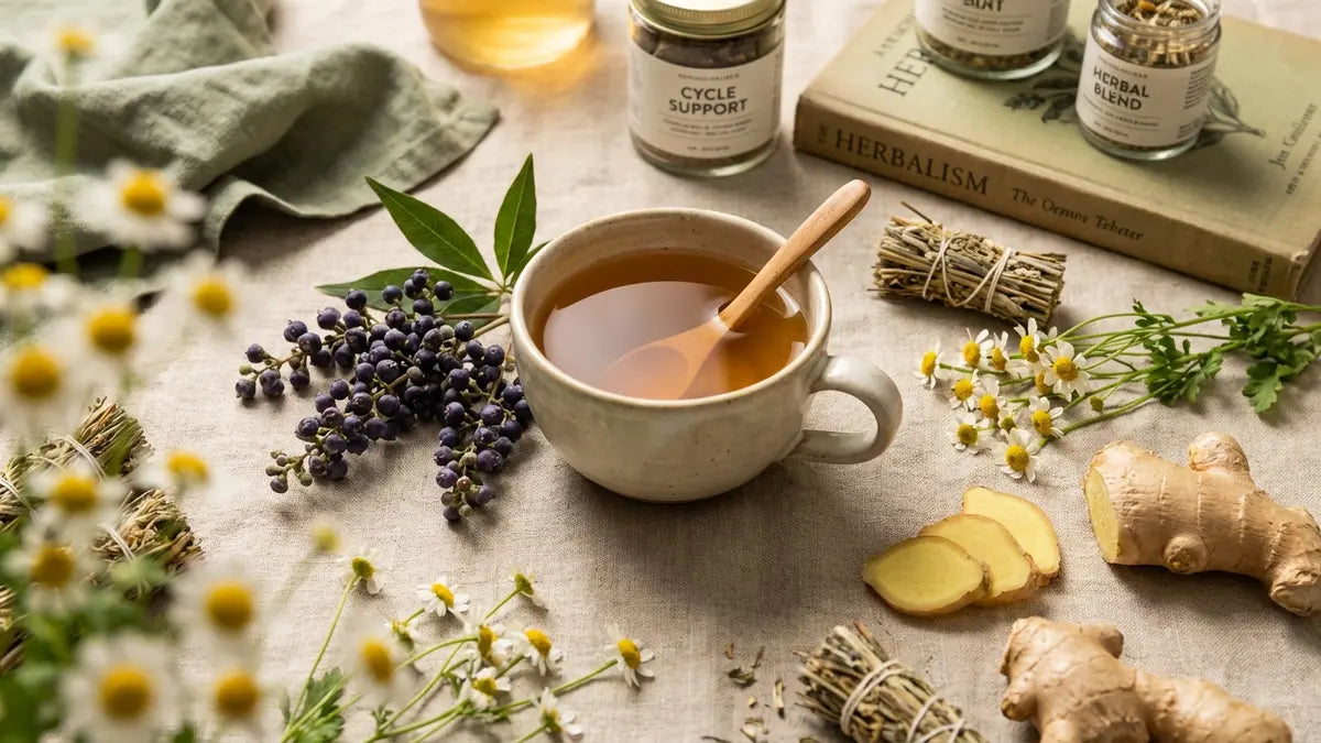 Remèdes naturels pour règles douloureuses : gingembre, camomille et tisane apaisante