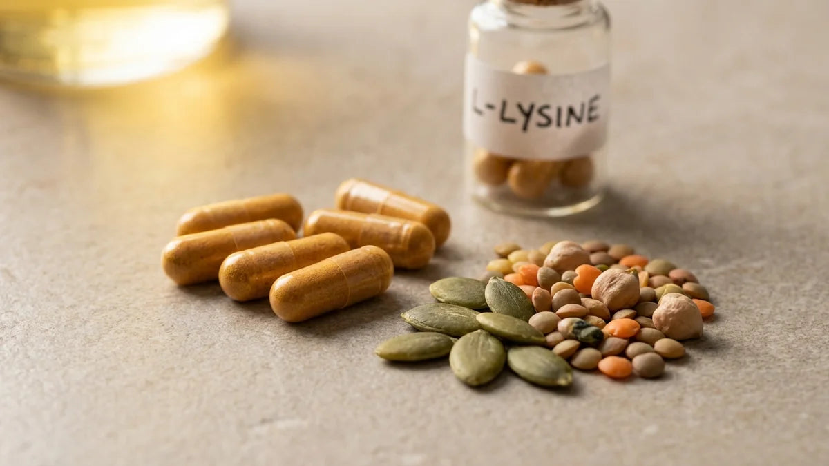 Capsules de lysine et aliments riches en lysine contre les boutons de fièvre