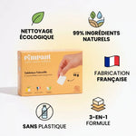 Tablettes lave-vaisselle écologiques Pimpant sans plastique avec bénéfices naturels et fabrication française