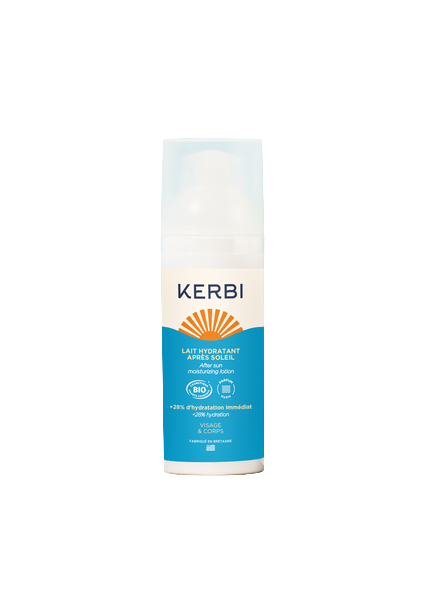 Lait après-soleil bio Kerbi 50g, hydratant et apaisant