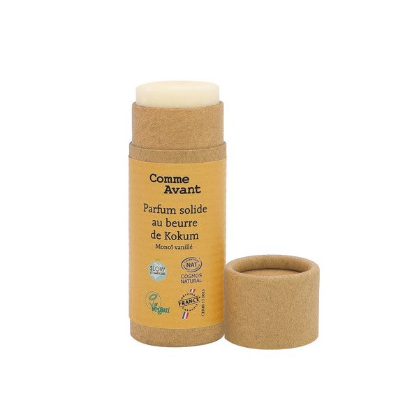 Parfum solide au beurre de kokum - monoï vanillé de Comme Avant