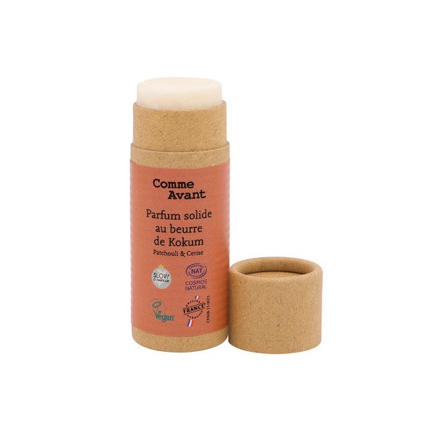 Parfum solide au beurre de kokum - patchouli cerise