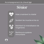 Bienfaits du complément alimentaire pour Cheval Sénior de la marque Naturacheval