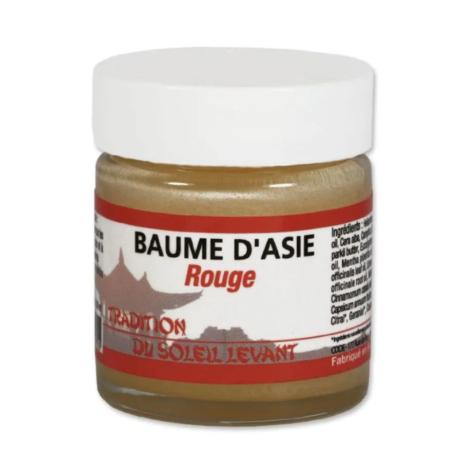Baume d'asie Rouge 30ml Tradition du soleil levant pour les douleurs musculaire et articulaire