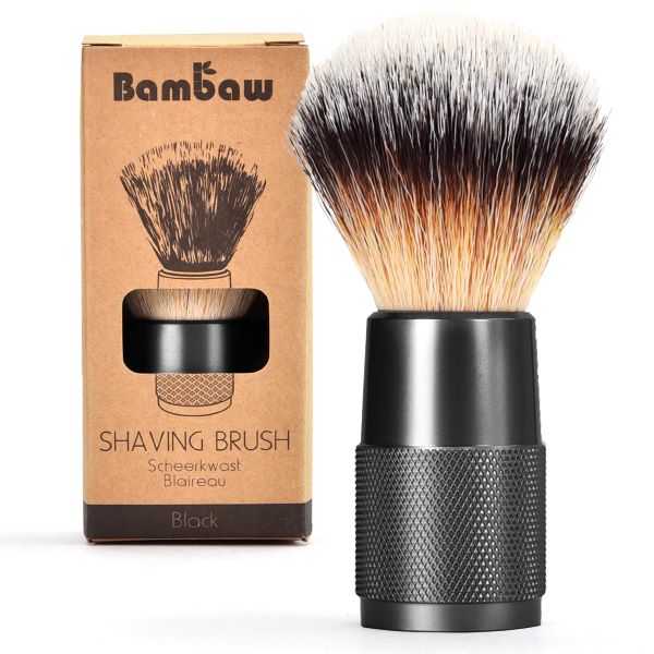 Blaireau  de rasage noir Bambaw