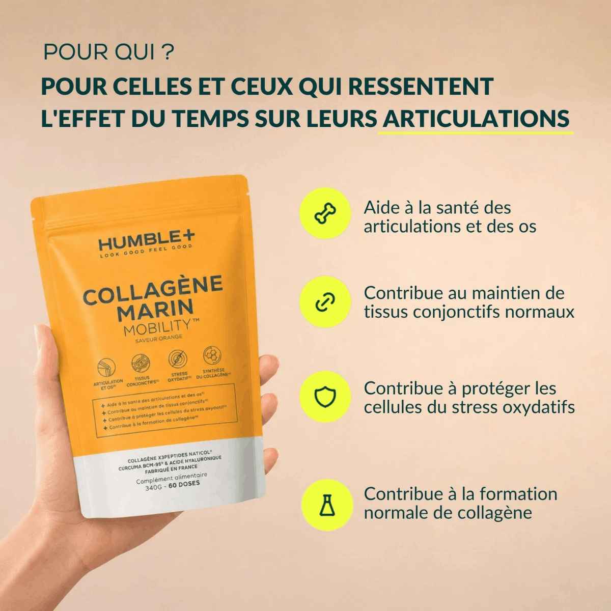 Pour qui est destiné le collagène marin mobility.