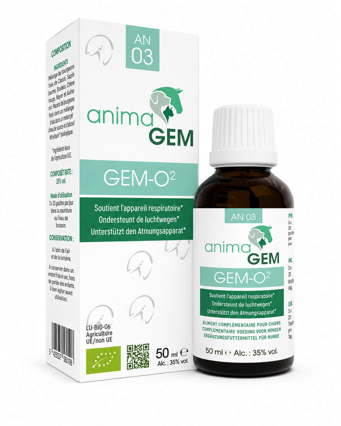 Gem-02 Soutien Respiratoire - 15 ml - AnimaGEM