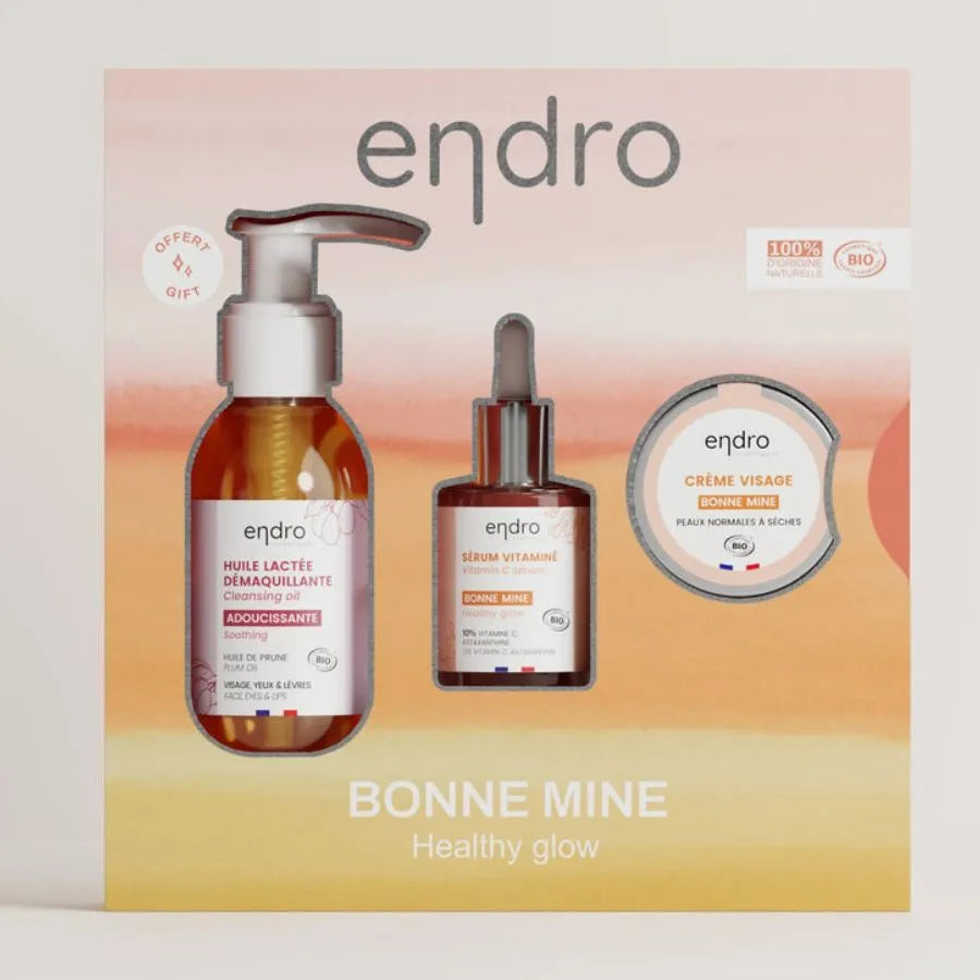 Coffret vitaminé effet bonne mine composé 3 produits de la marque endro Endro.