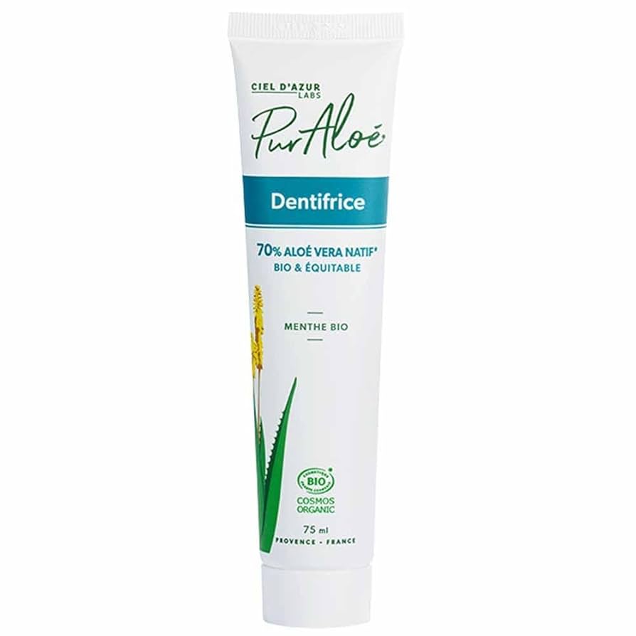 Dentifrice Aloé Vera Bio goût Menthe – 75 ml – Pur'Aloé