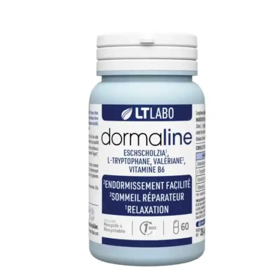 Une boite de complément alimentaire sommeil dormaline de 60 gélules de la marque LT Labo
