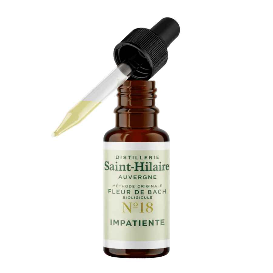 Fleur de Bach Impatiente n°18 d'une contenance de 20ml de la marque Saint-Hilaire.