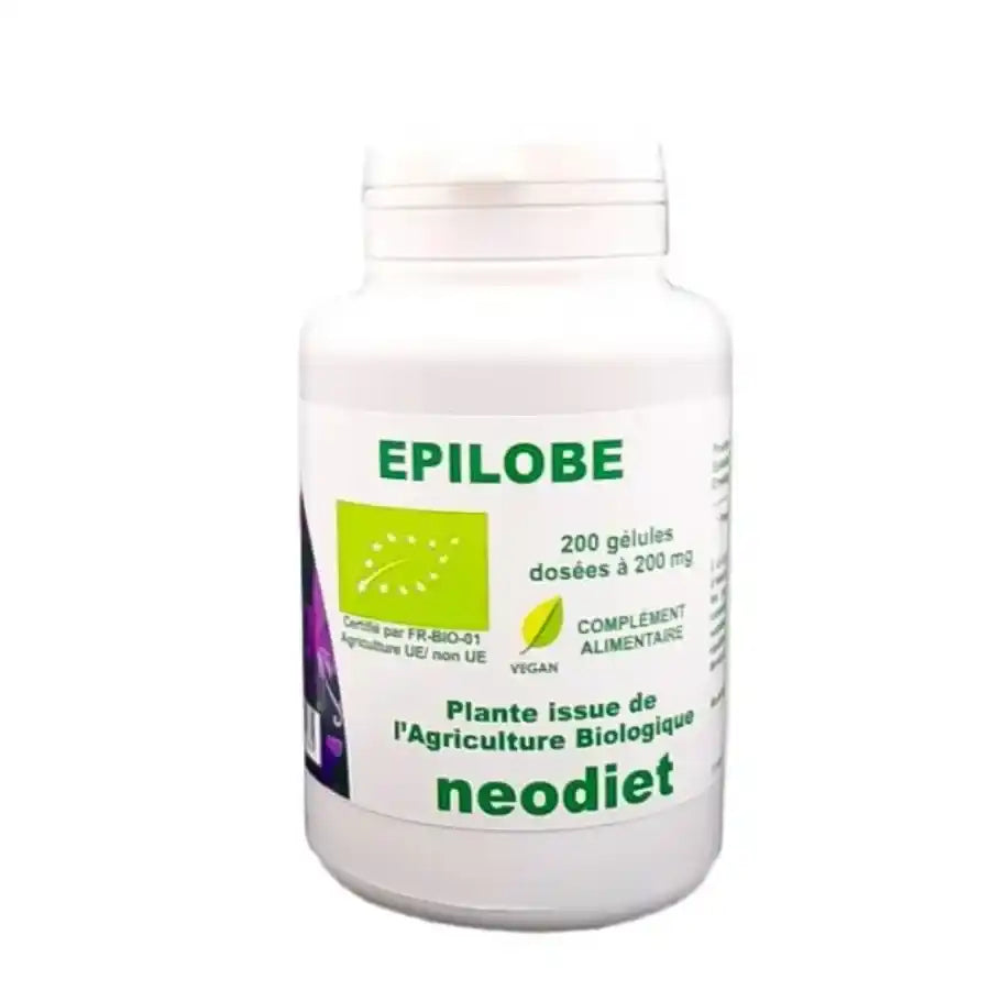 Une boite d'epilobe bio de 200 gélules de la marque neodiet