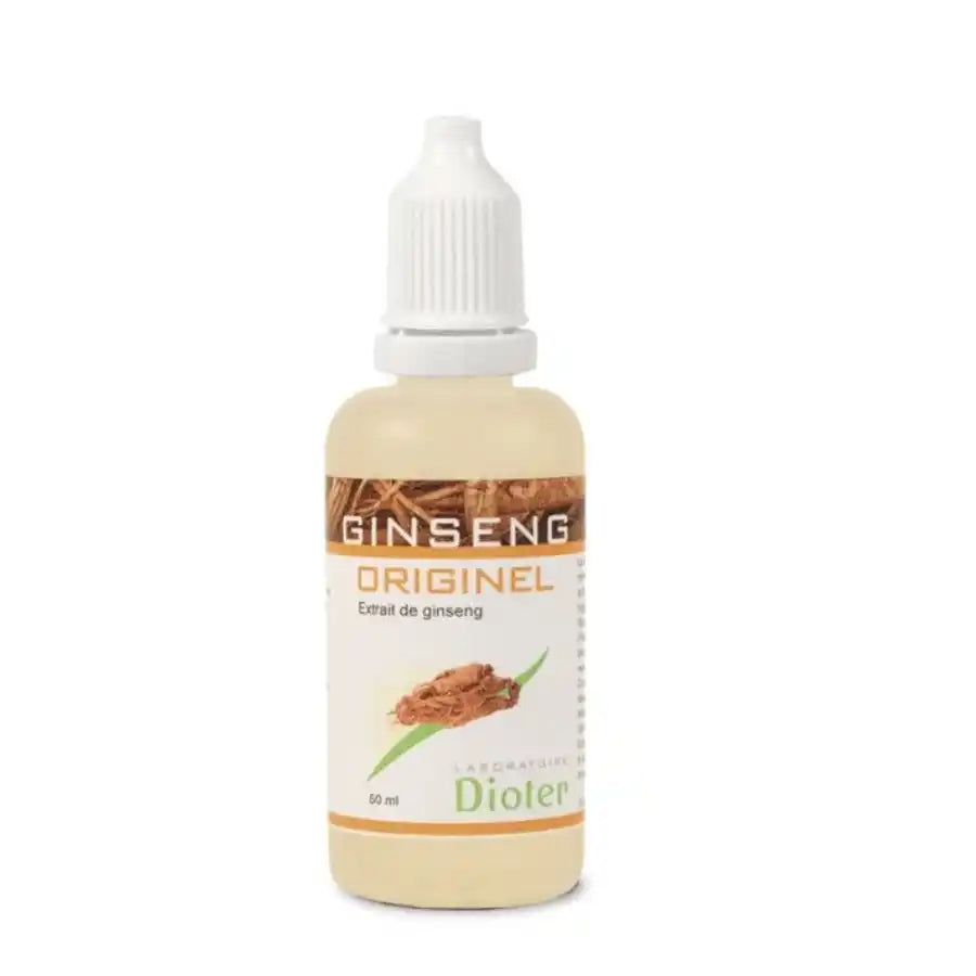 Flacon de Ginseng Originel 50 ml de la marque Dioter – complément alimentaire naturel pour vitalité et énergie.
