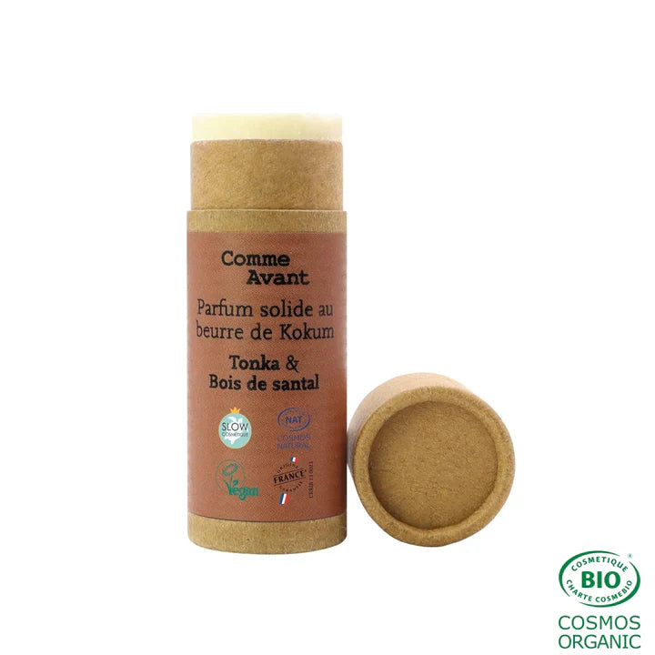 Parfum solide au beurre de kokum Comme Avant