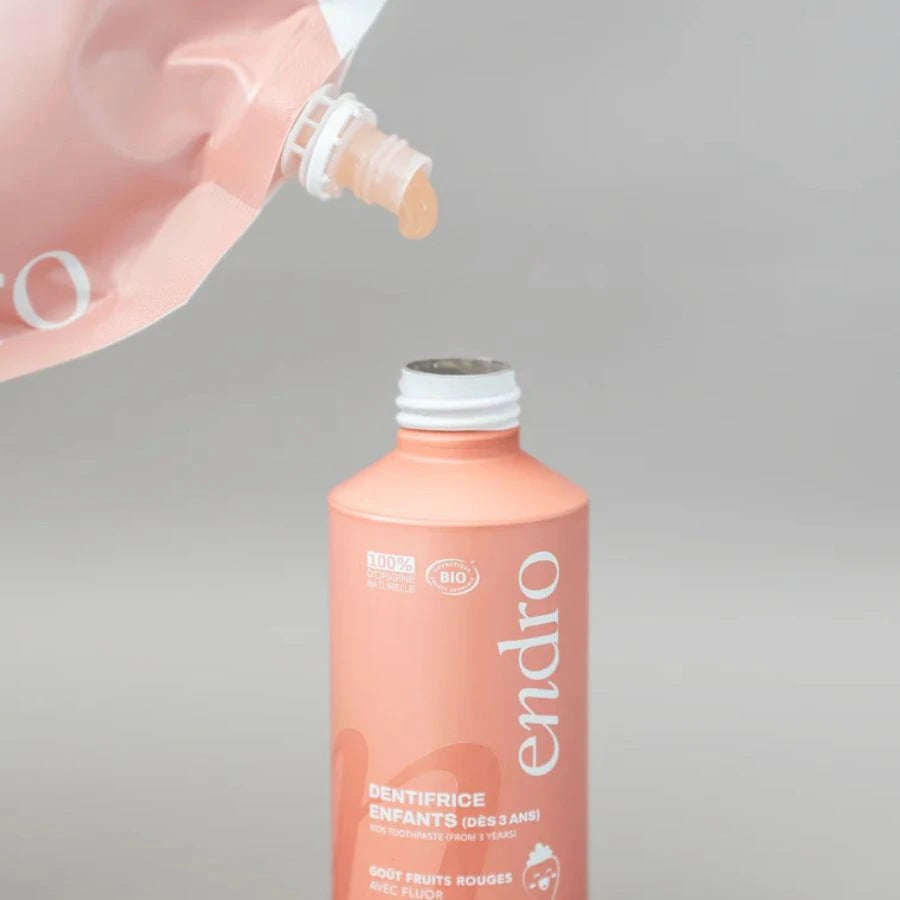 Rechargement du dentifrice enfants endro fruits rouges 