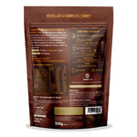 Iswari Super Petit Déjeuner Cacao Purée Noisettes 360g vu de dos sur fond blanc.